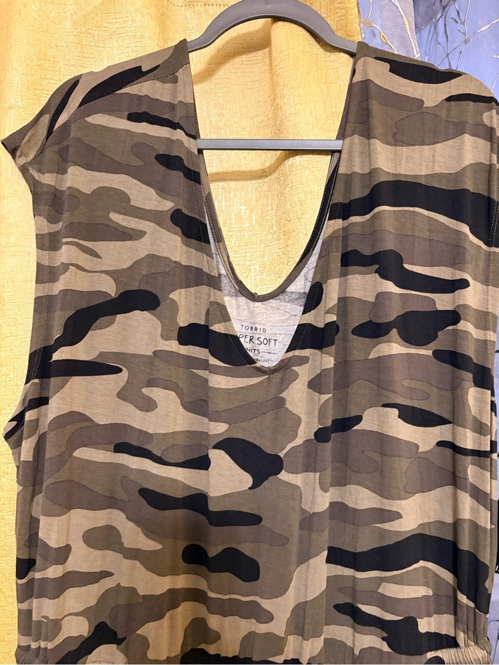 torrid Olive and Black Camo Jumpsuit - Picture 3 of 5